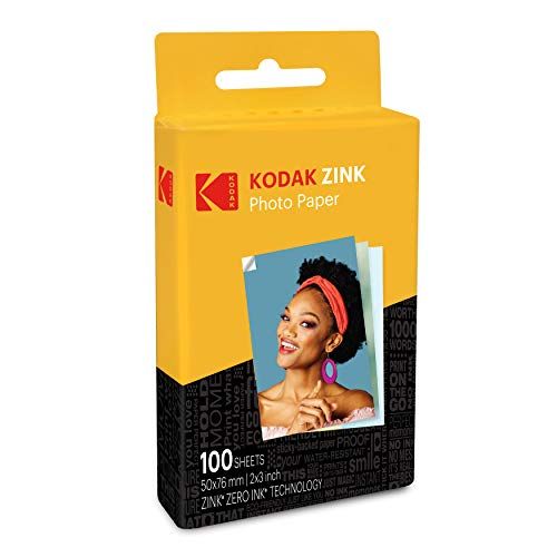 Kodak 2"x3" Premium Zink Photo Paper (100 Sheets) Compatible with Kodak PRINTOMATIC, Kodak Smile and | Amazon (US)