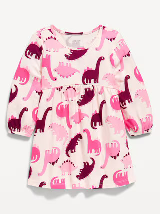 Printed Long-Sleeve Dress for Toddler Girls | Old Navy (US)