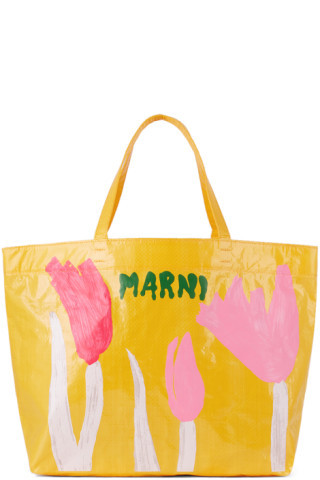 Kids Yellow Logo Tote | SSENSE