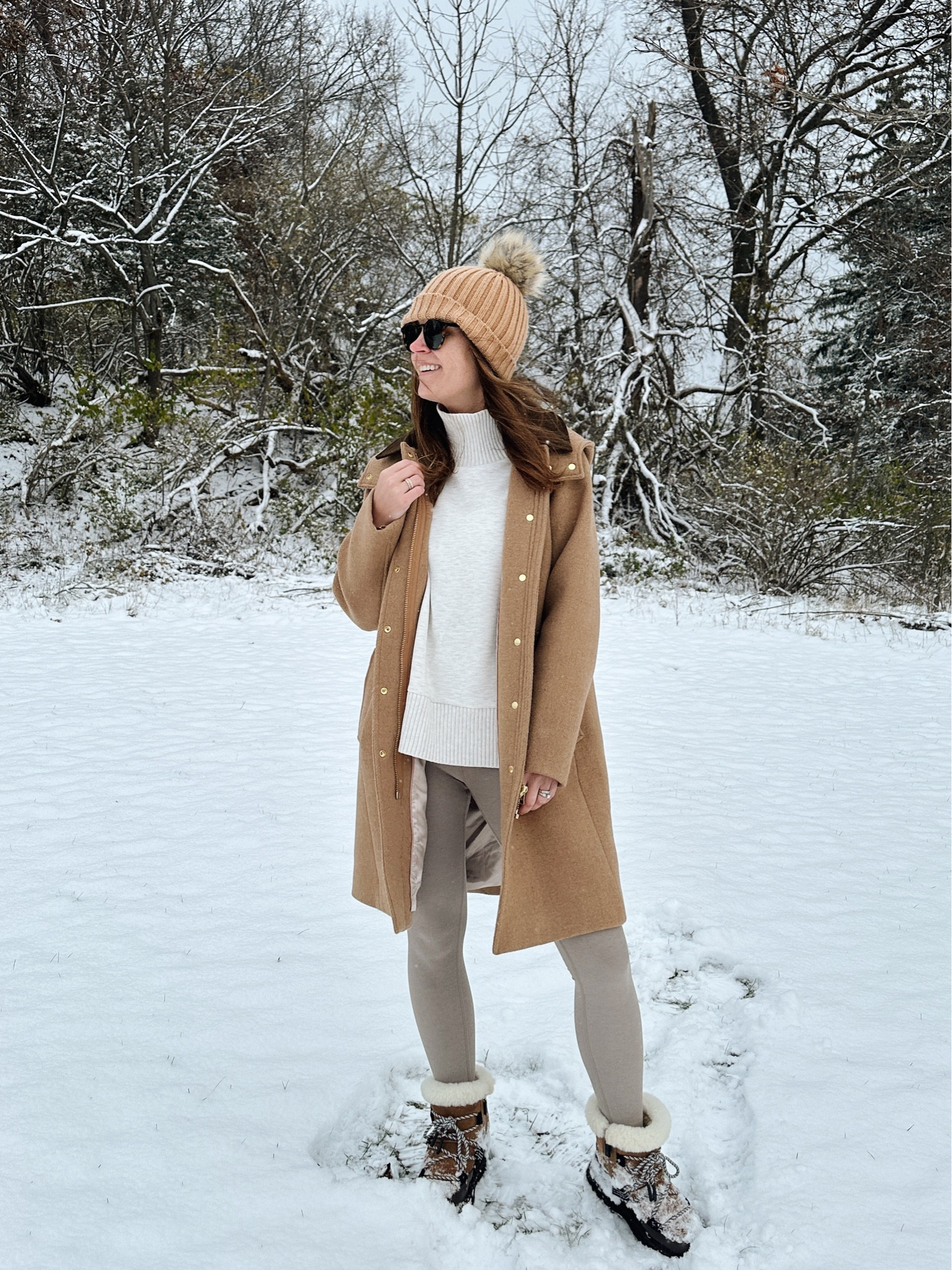 Sweatshirt, XS
Coat, 2
Leggings, small
Sports bra, medium
Boots run a touch big

#LTKOver40 #LTKSeasonal #LTKCyberWeek