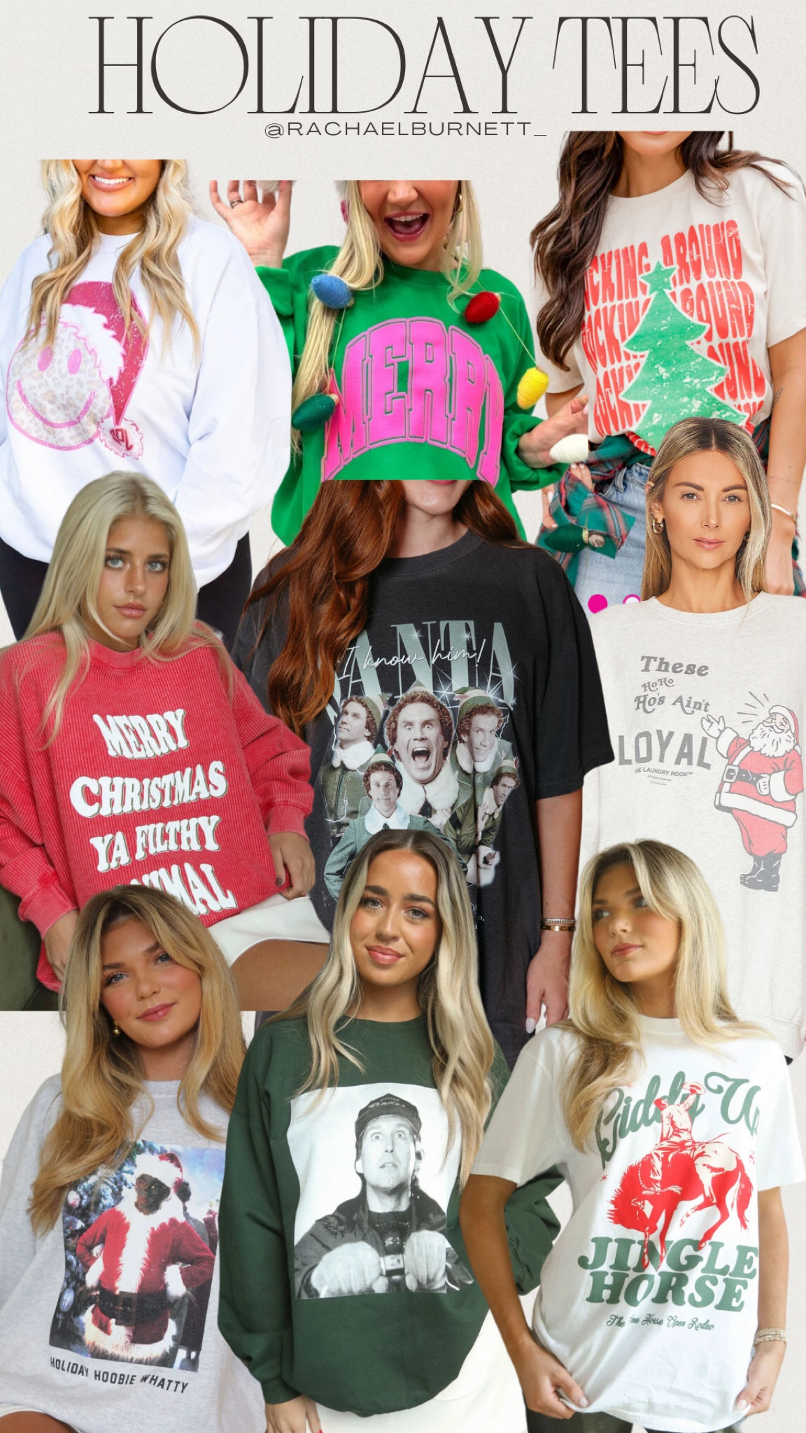 Christmas graphic tees and sweaters 

#LTKParties #LTKGiftGuide #LTKSeasonal