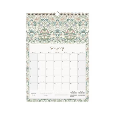 Morris & Co. by Blue Sky 12"x17" 2026 Wirebound Monthly Wall Calendar Multi Design | Target