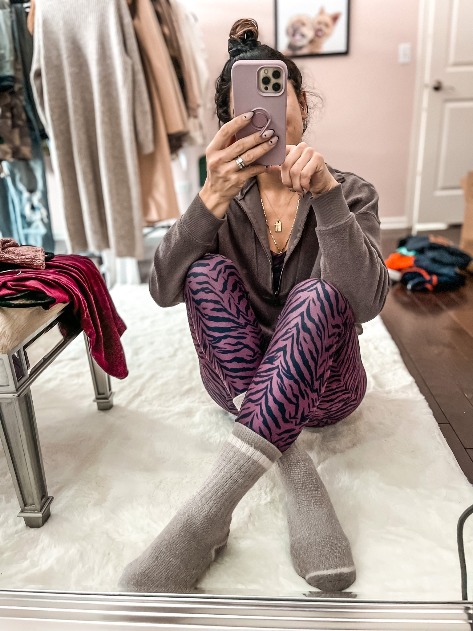 Workout outfit 
- matching workout two piece set
- Pilates reformer grip crew socks 
- pull over half zip sweatshirt
#ltkfit
#ltkunder50
#competition

#LTKFind #LTKhome #LTKunder100