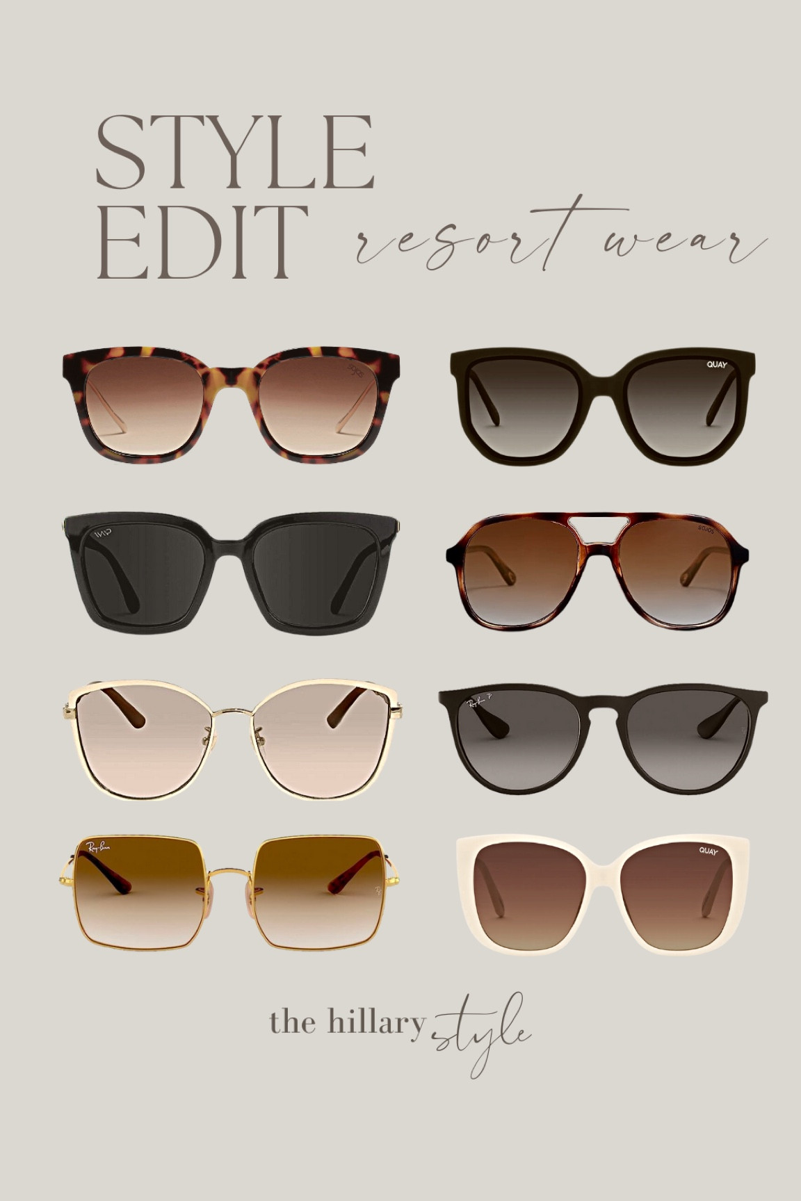 The Style Edit: Resort Wear Sunglasses

Sunglasses, Resort, Vacation, Ray Ban, Amazon, Amazon Fashion, Amazon Accessories, Target, Target Fashion, Cute Sunglasses, Look for Less, Fashion, Spring Fashion, Vacation Accessories, Vacation Look

#LTKFind #LTKunder100 #LTKunder50