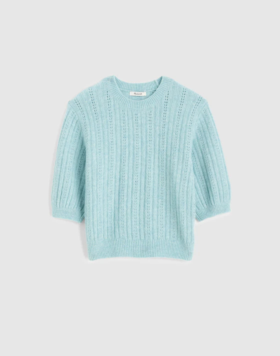 CloudSoft Short-Sleeve Sweater Tee | Madewell