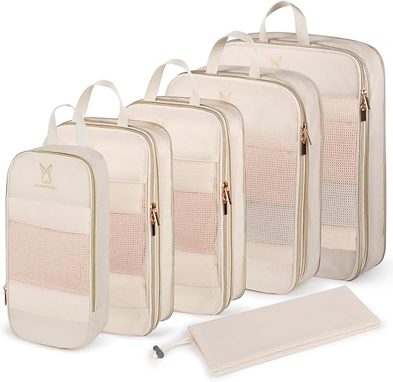 Expandable Compression Packing Cubes for Suitcases,6 Set Lightweight Compressible Travel Packing ... | Amazon (US)