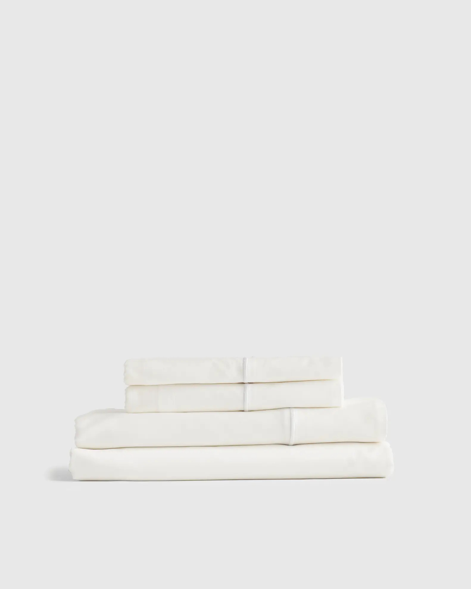 Luxury Organic Sateen Embroidered Sheet Set | Quince