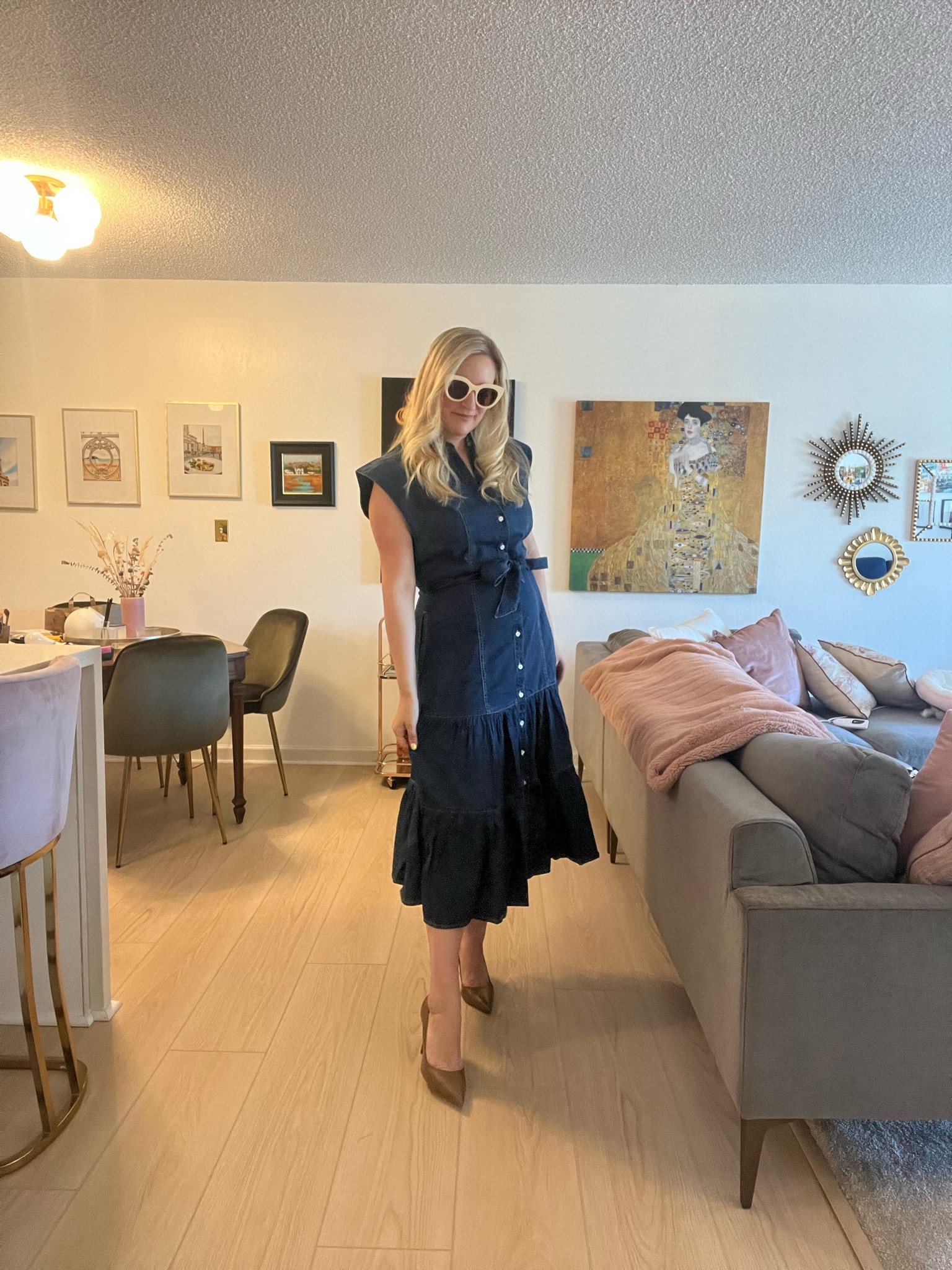 Fall outfits | denim dress | denim dresses | fall style | belted denim dress 

#LTKSeasonal