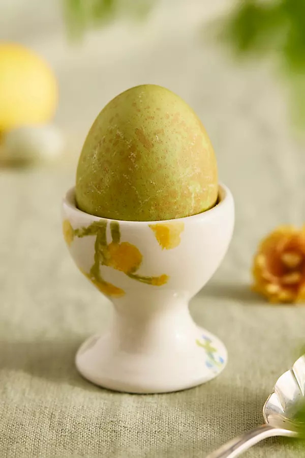 Colorful Floral Egg Cup in White at Terrain | Terrain