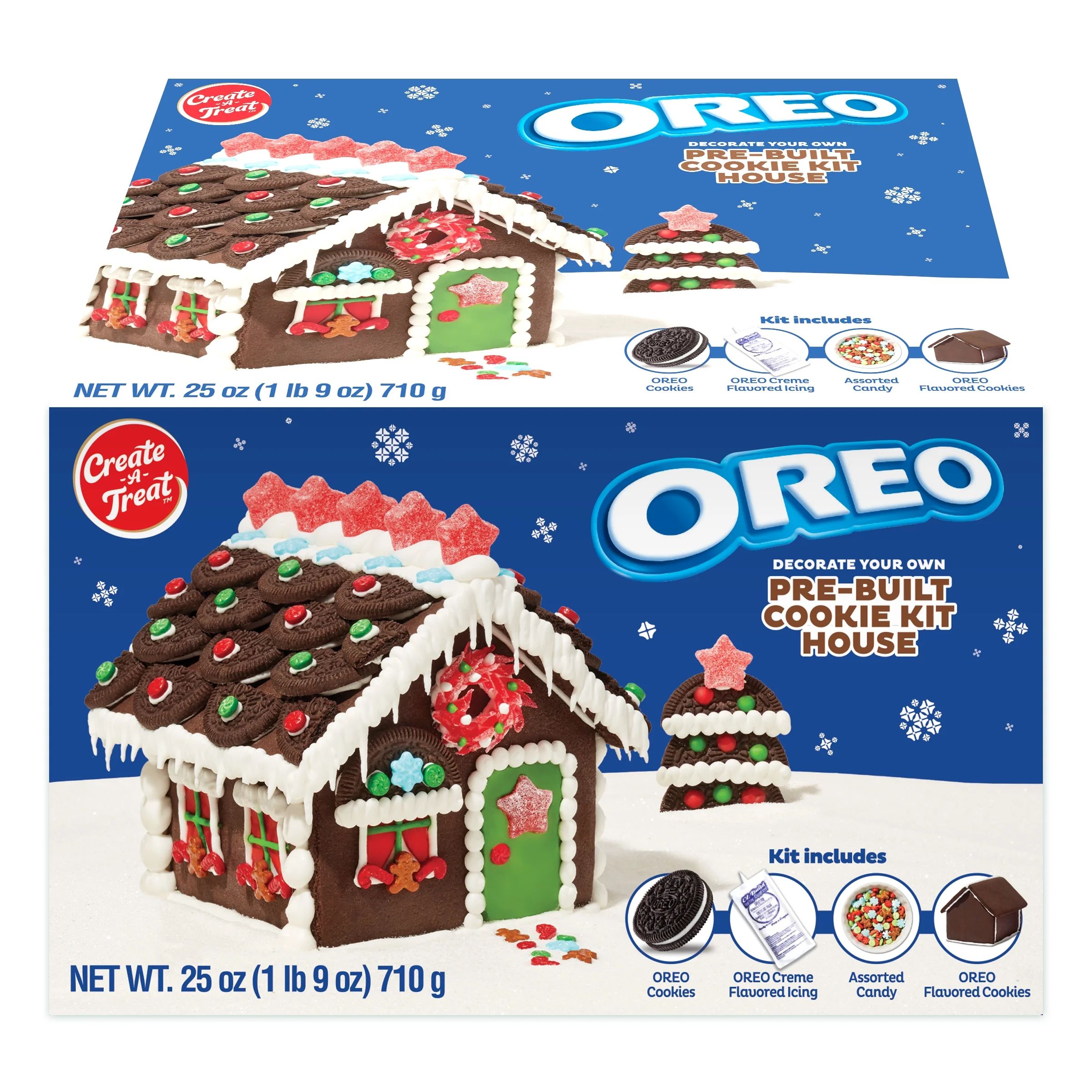 Holiday Create A Treat OREO Pre-Built Cookie House Kit, 25.03 oz | Walmart (US)
