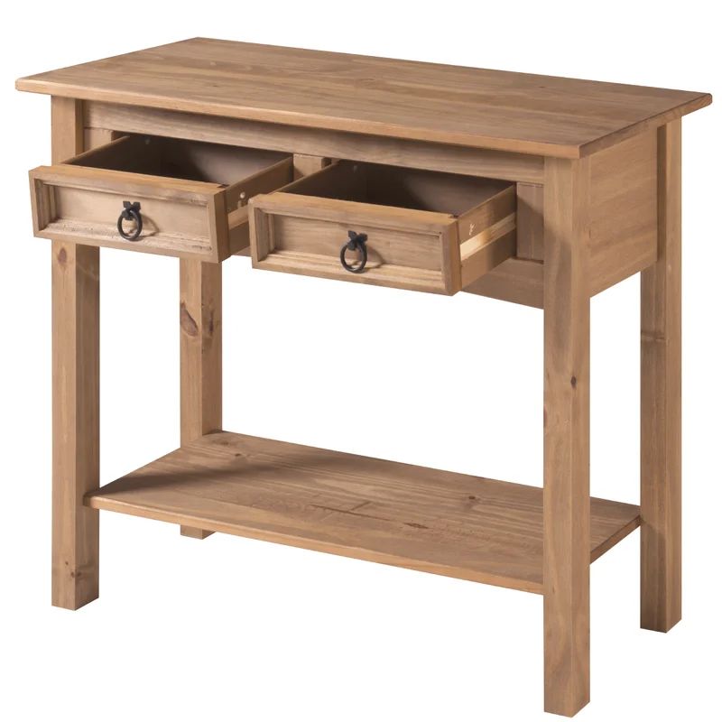 Dinnington 34.49'' Solid Wood Console Table | Wayfair North America