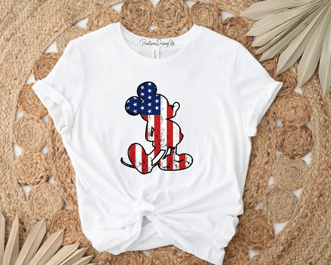 Disney 4th of July Shirt | Disney Shirt | Disney America Shirt | Mickey Minnie Merica Shirt Tee |... | Etsy (US)