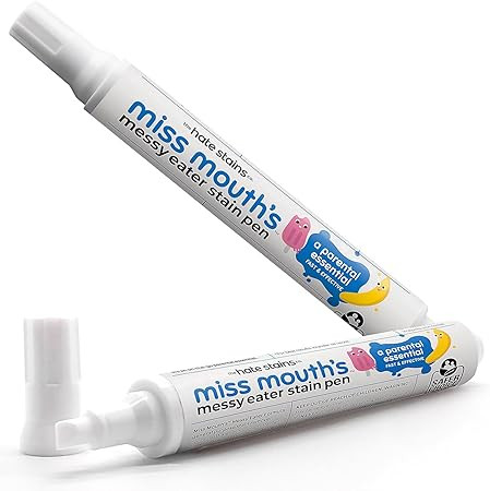 Miss Mouth's Messy Eater Stain Treater Pen - 2 Pack To Go Instant Stain Remover Pen - Newborn & B... | Amazon (US)