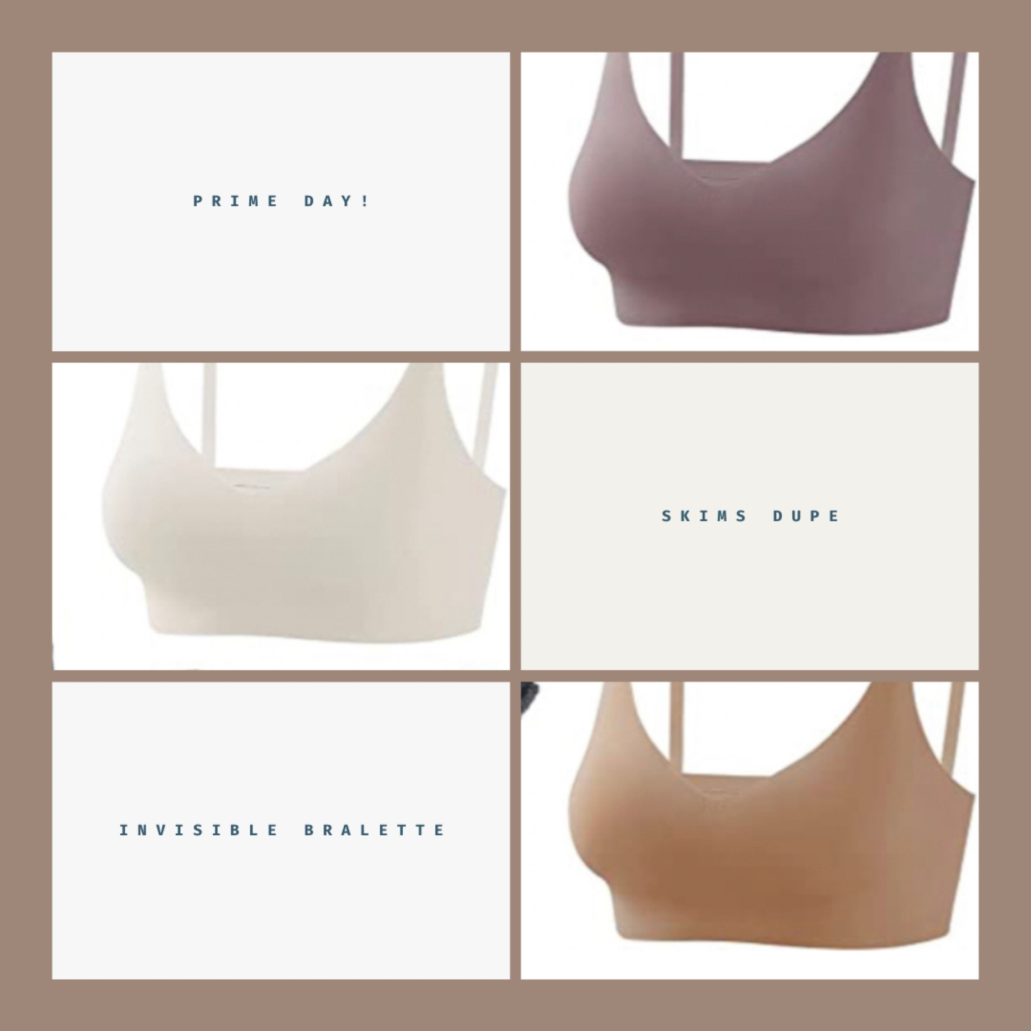 V Neck Bralettes, Seamless with adjustable straps.  Totally a SKIMS dupe! 

#LTKunder50 #LTKxPrimeDay #LTKsalealert