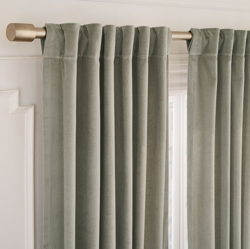 Cotton Velvet Curtain | West Elm (US)