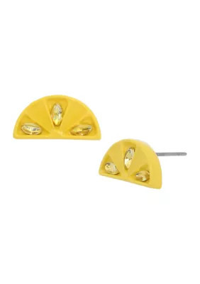 Betsey Johnson Lemon Stud Earrings | Belk