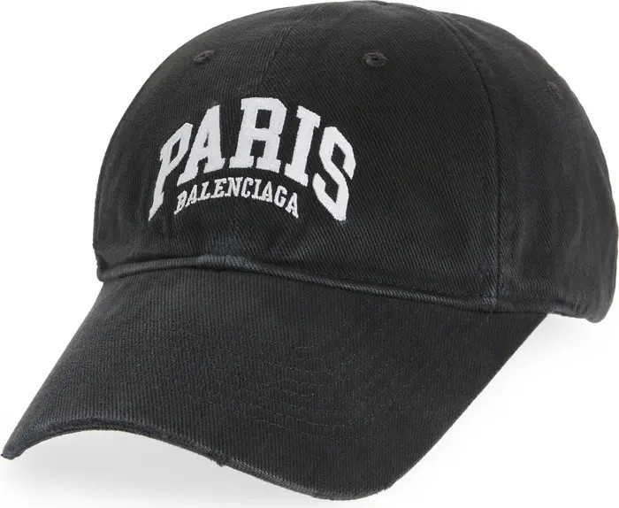 Balenciaga Paris Embroidered Logo Baseball Cap | Nordstrom | Nordstrom