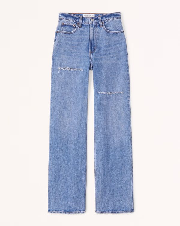 Women's High Rise 90s Relaxed Jean | Women's Bottoms | Abercrombie.com | Abercrombie & Fitch (US)