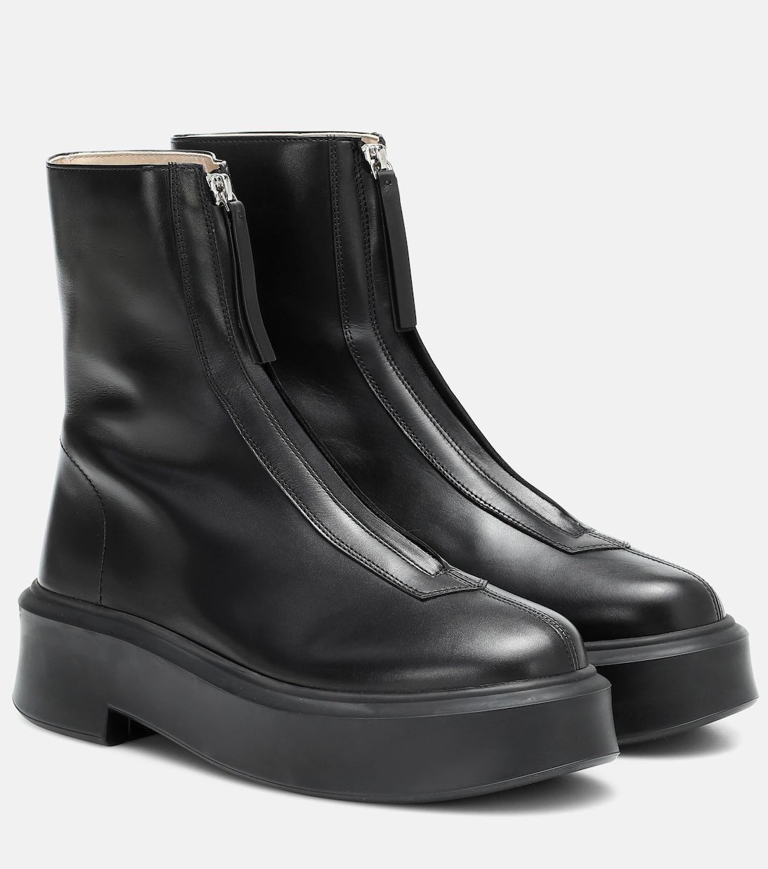 Zipped 1 leather ankle boots | Mytheresa (US/CA)