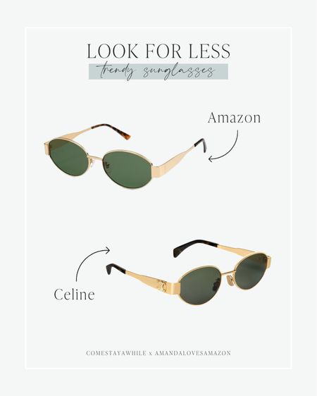 Celine Triomphe sunglasses lookalike. Trendy fashion on a budget. Affordable fashion for everyone. Designer glasses for less! 

#LTKstyletip #LTKsalealert