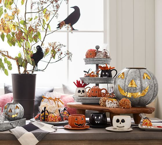Galvanized Jack O' Lanterns | Pottery Barn (US)