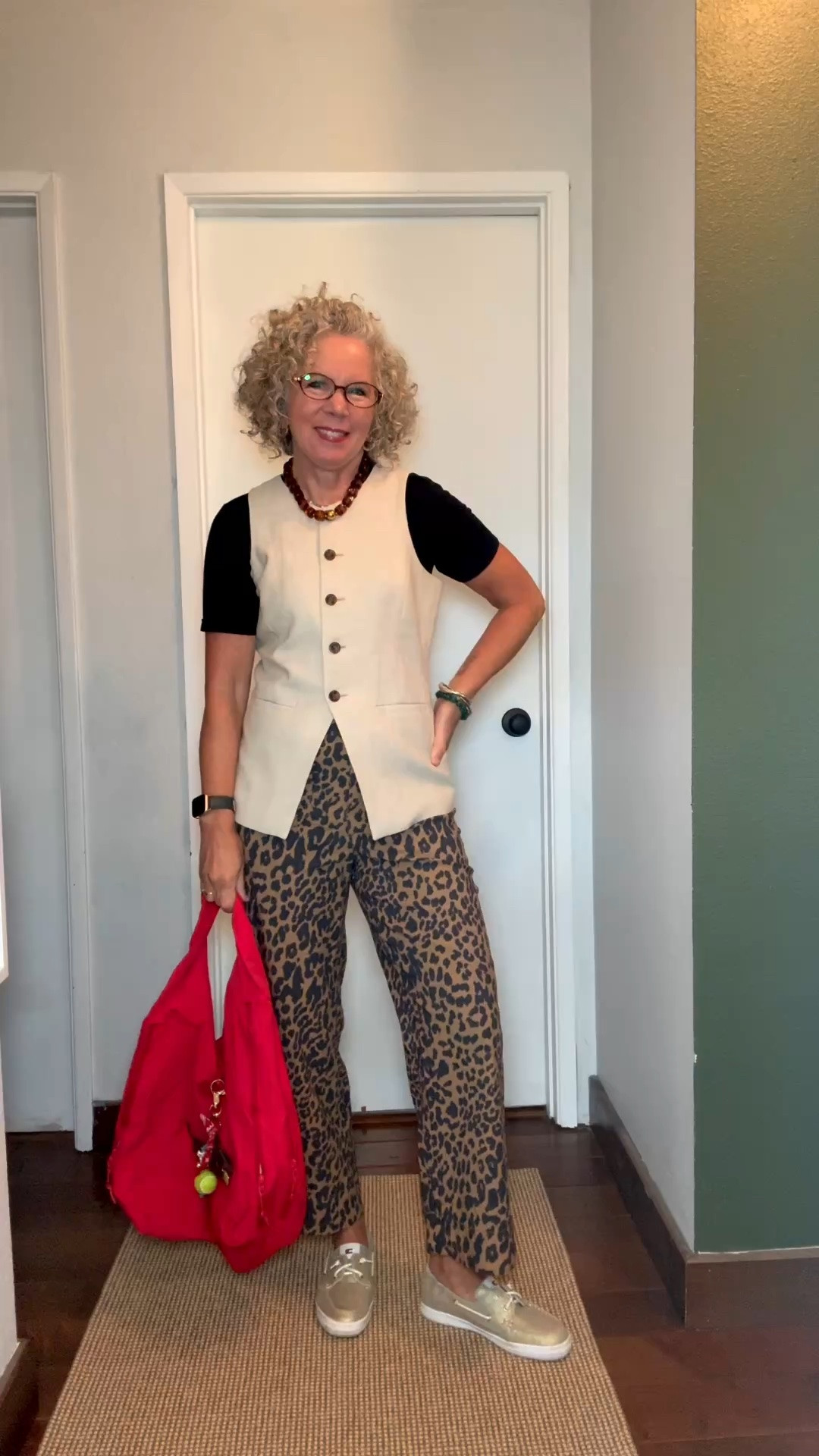 Styling a cream vest