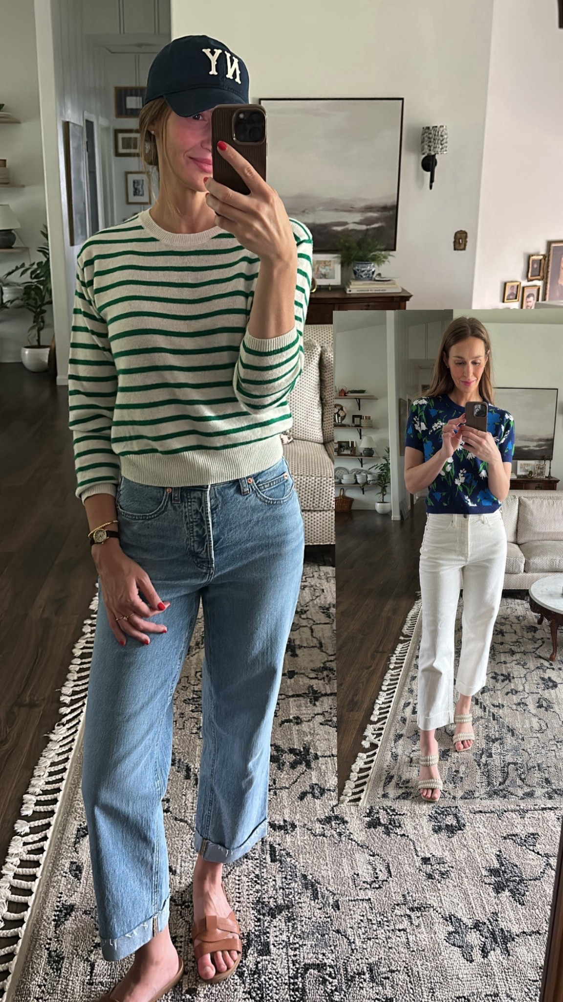 If I love it, I get it in all the colors. These checked all the boxes. • 5’10” 140lbs // blue jeans and white jeans: 4