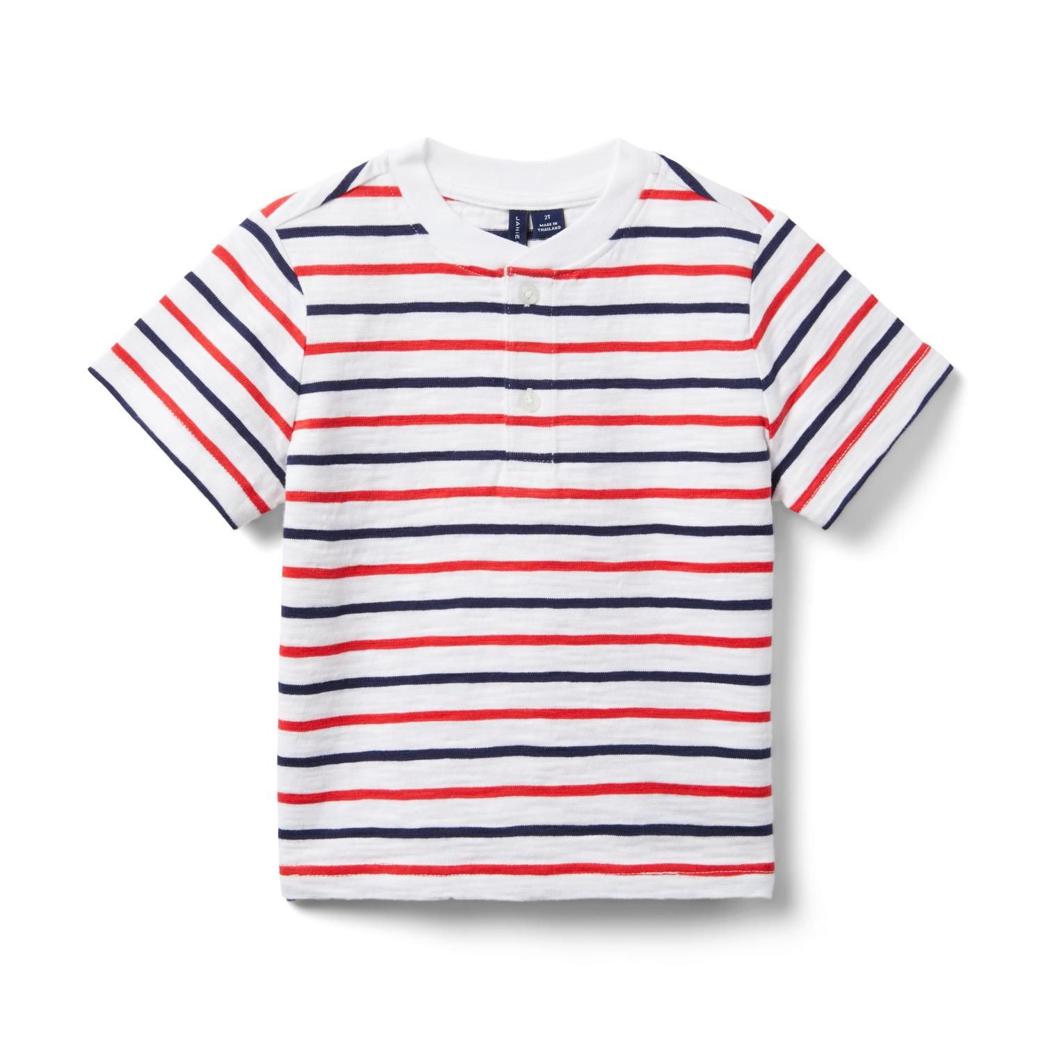 The Striped Slub Henley | Janie and Jack