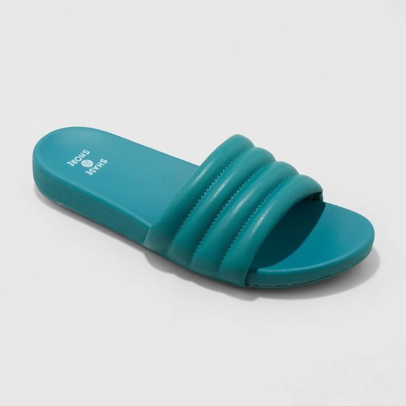 Women's Kendra Solid Slide Sandals - Shade & Shore™ | Target