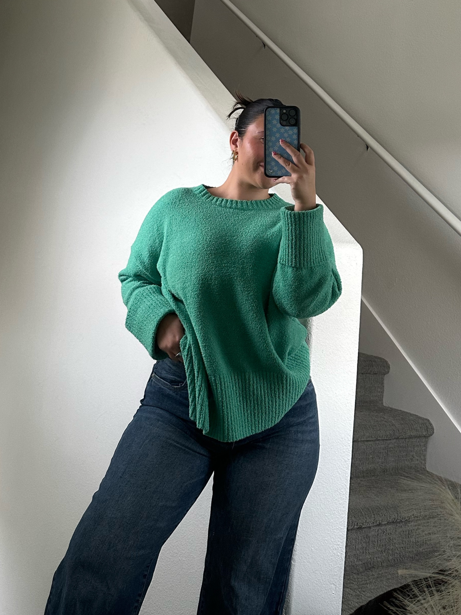 Cozy vibes today

Jeans: 28in
Sweater: L (for oversized look)

#LTKStyleTip #LTKFindsUnder100 #LTKSpringSale