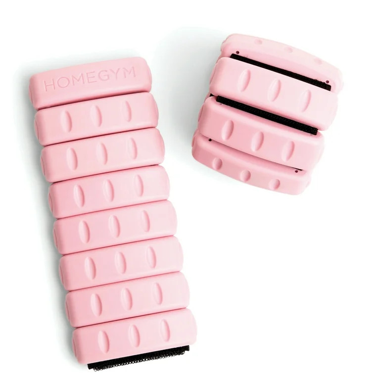HomeGym Adjustable Wrist, Ankle Weights, 2lb Pair, Pink | Walmart (US)