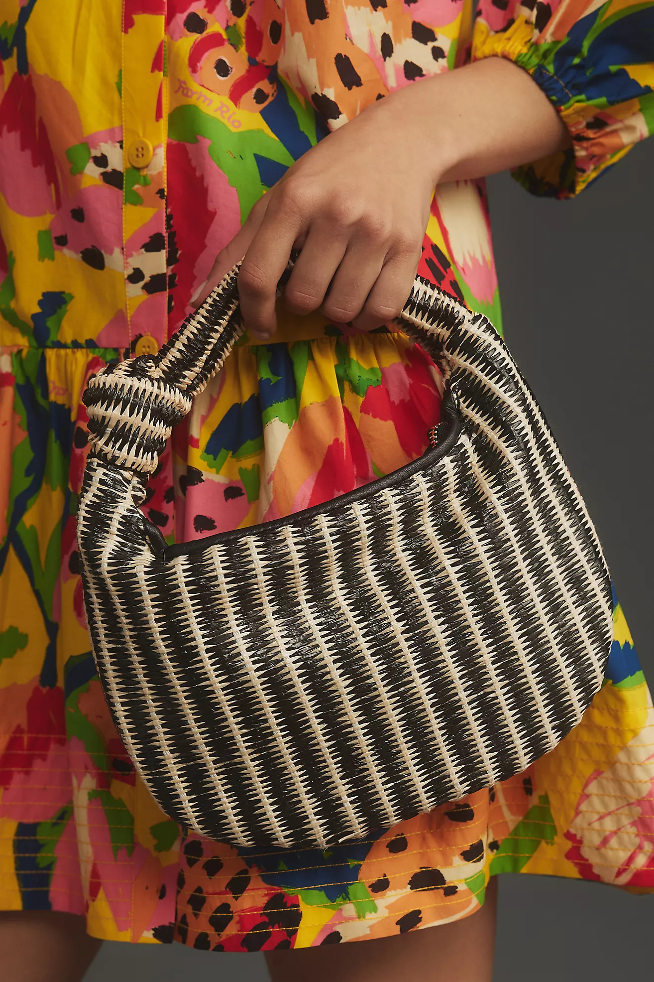 The Mini Brigitte Satchel by Melie Bianco: Raffia Edition | Anthropologie (US)