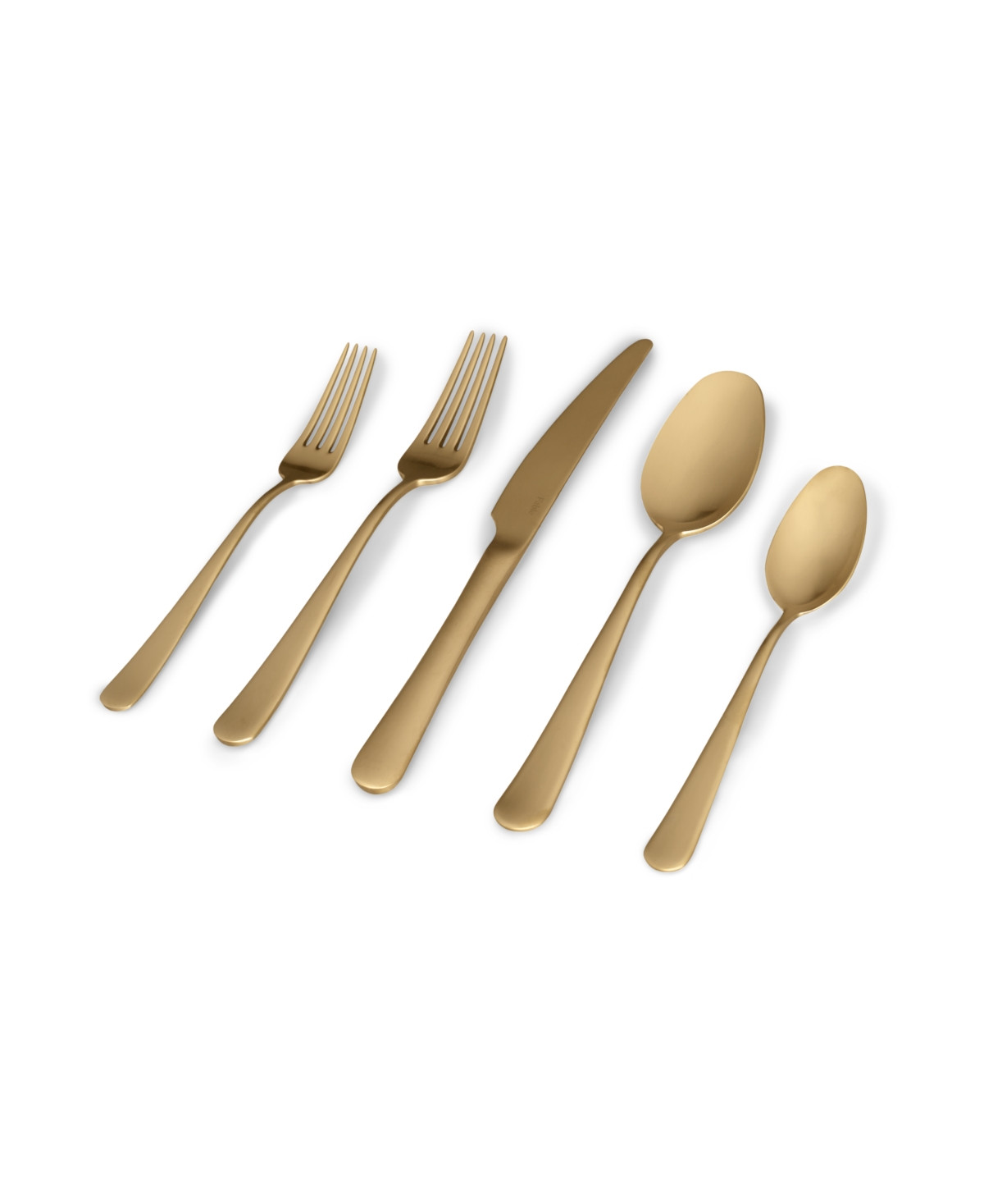 Fable 20 Pc. Flatware Set, Service for 4 - Matte Gold | Macy's