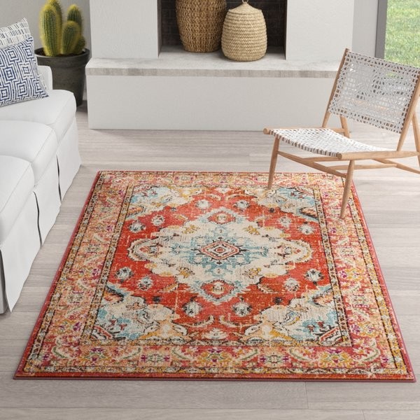 Tsukiji Orange Area Rug | Wayfair North America