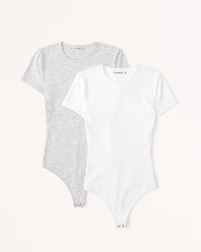 2-Pack Short-Sleeve Tee Bodysuits | Abercrombie & Fitch (US)