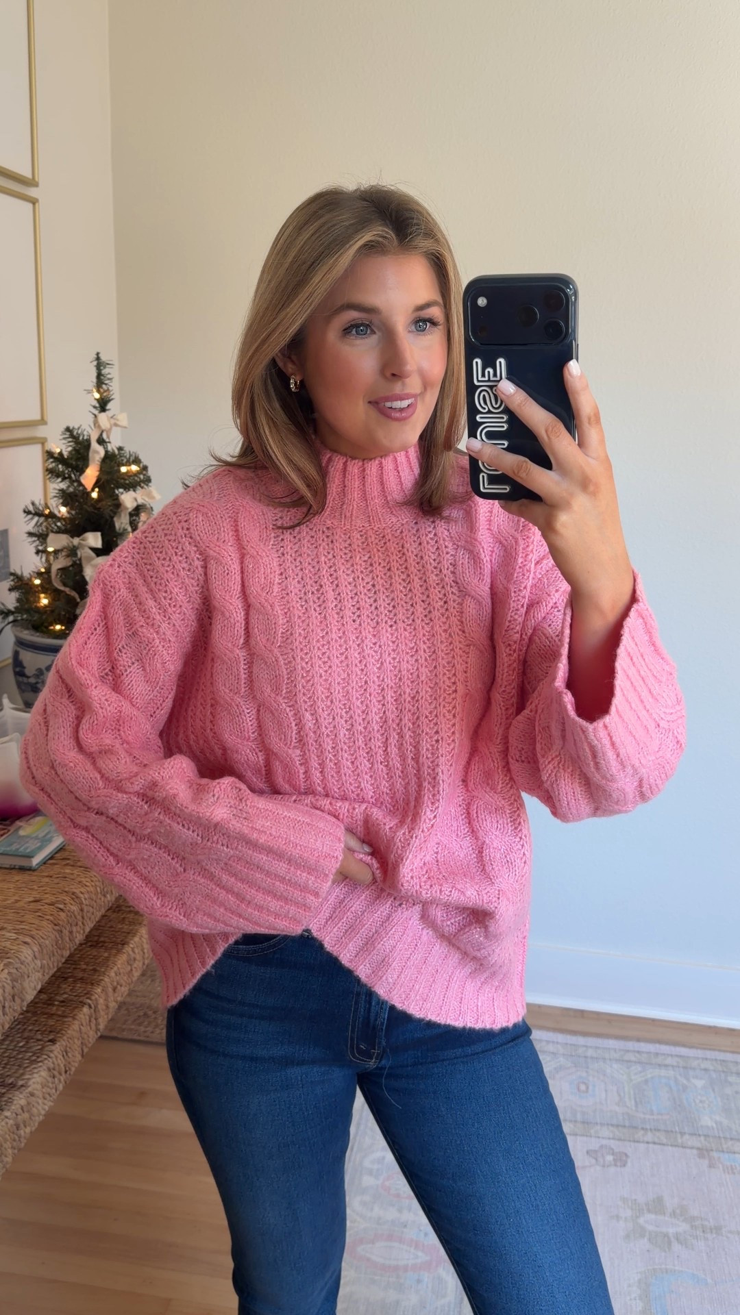 Cozy and affordable knit sweater. Wearing a S! Runs oversized!