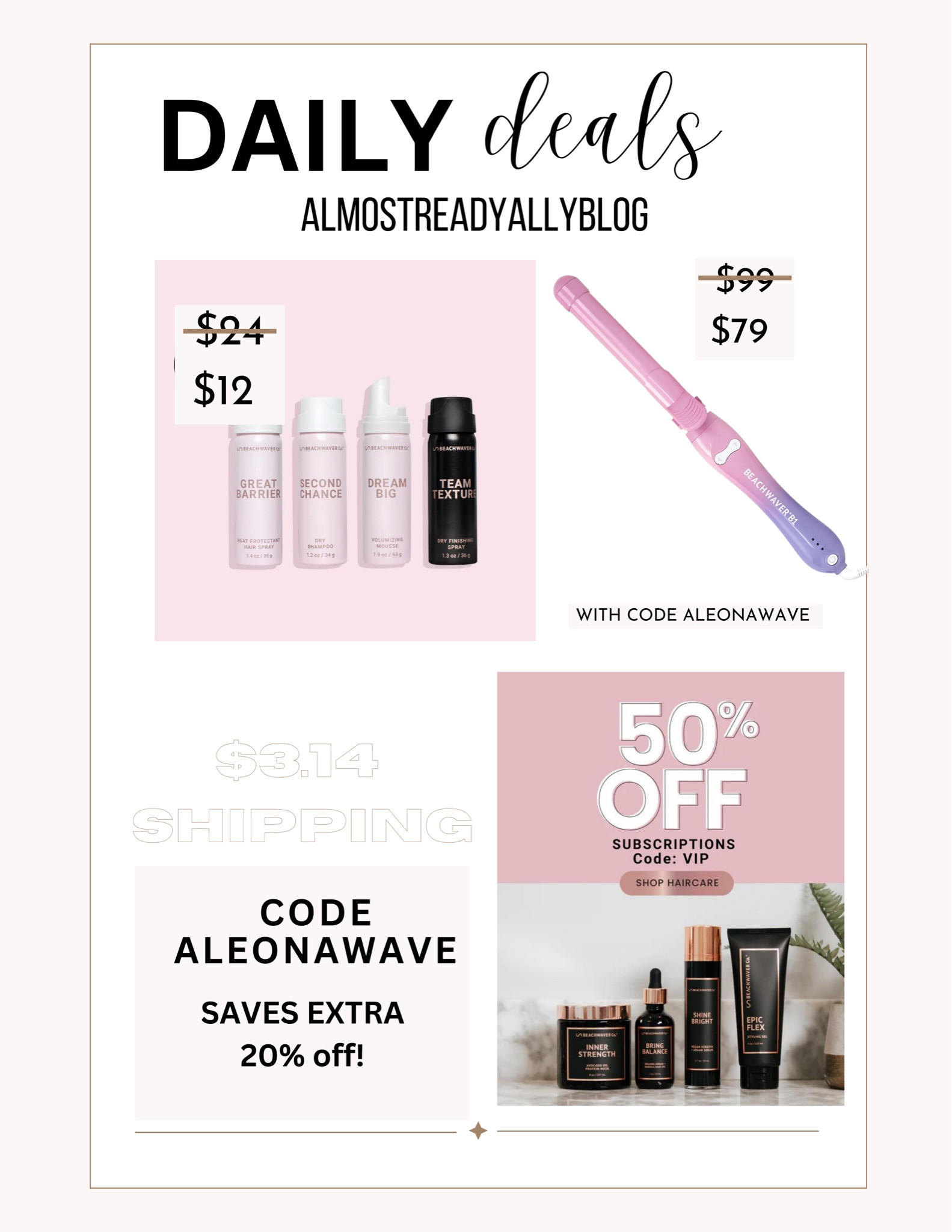 Pi day sale alert! Use code ALEONAWAVE on top of sale plus shipping for only $3.14!