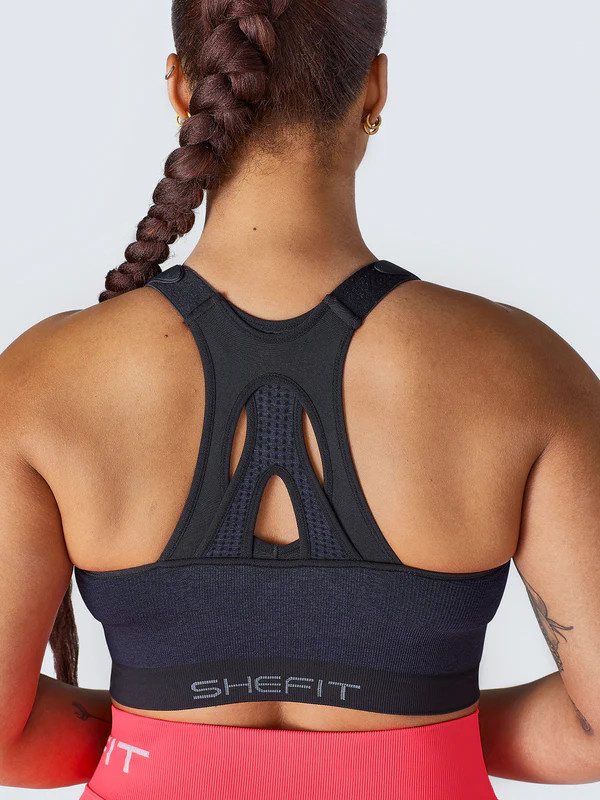 Low Impact Sports Bra - Heathered Indigo | SHEFIT