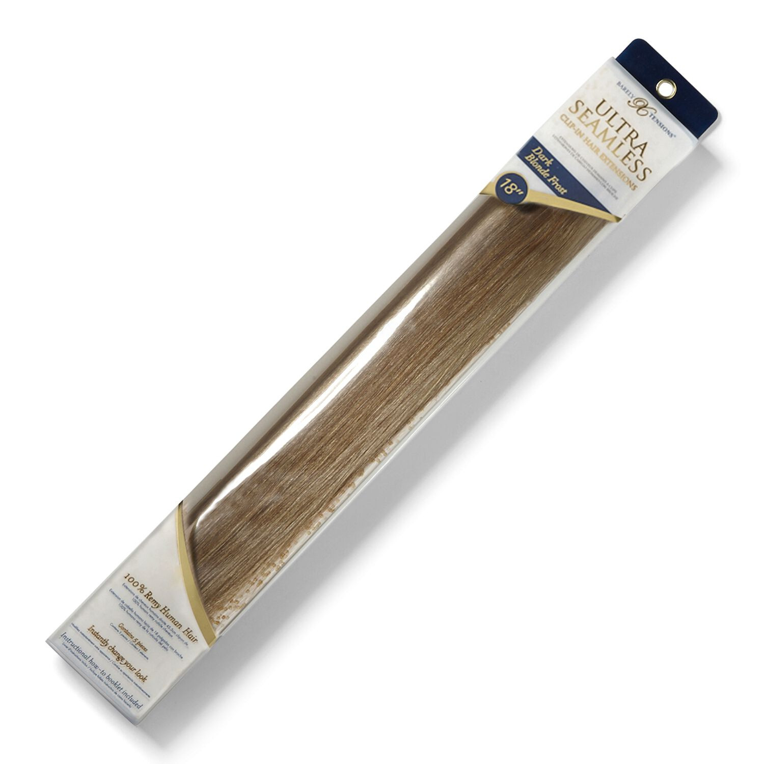 18" Ultra-Seamless Clip-in Hair Extensions Dark Blonde Frost | Sally Beauty