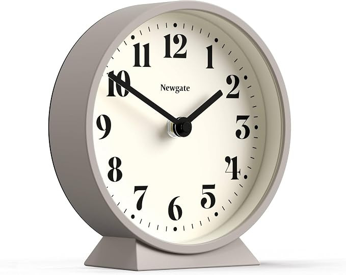 NEWGATE\u00ae Theatre Mantel Clock | Modern Classic Round Design | Stone | Contemporary Style for... | Amazon (US)