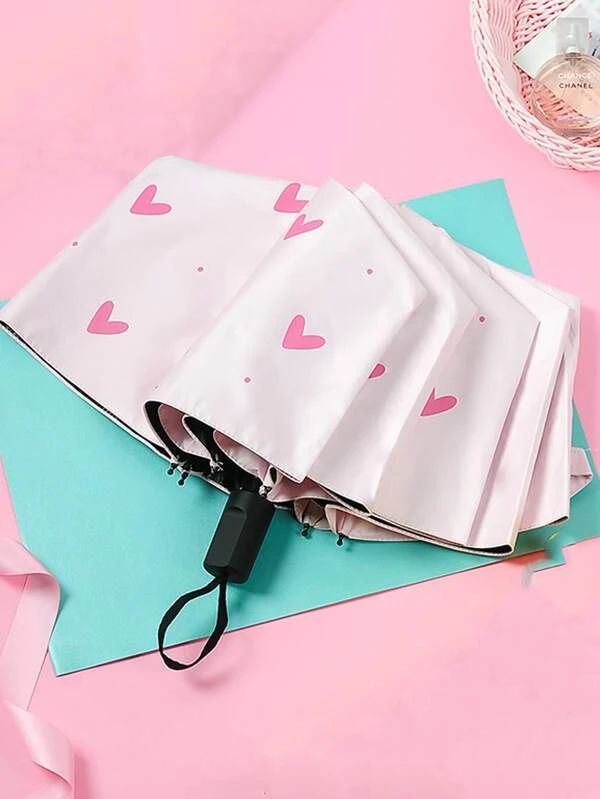 Heart Print Umbrella | SHEIN