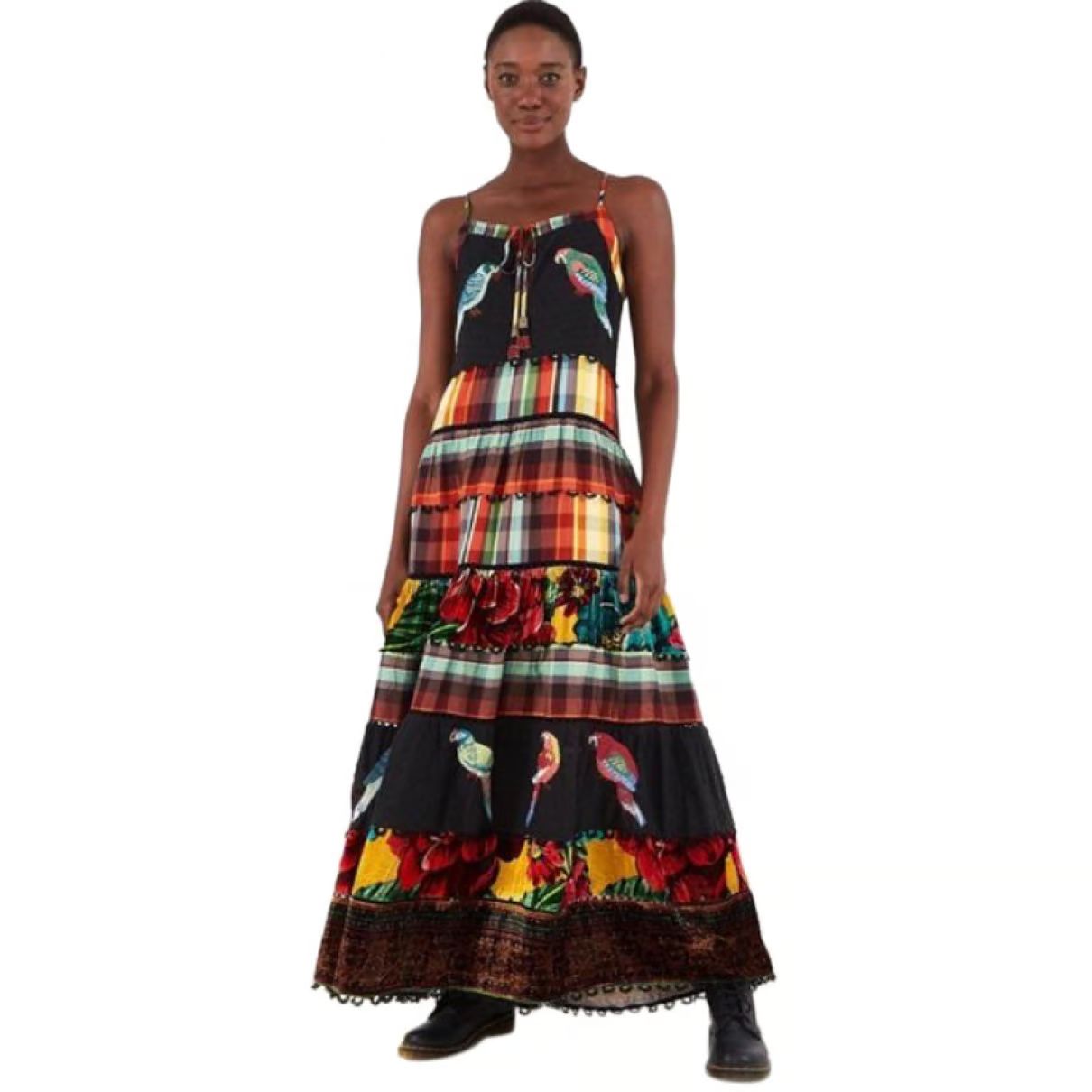 Farm Rio Velvet maxi dress | Vestiaire Collective (Global)