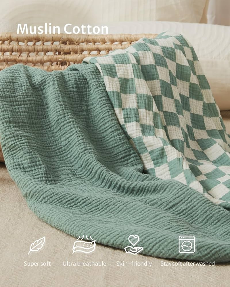 Blissful Diary Muslin Changing Pad Cover for Baby Girls Boys, Ultra Soft Breathable Cotton, Baby ... | Amazon (US)