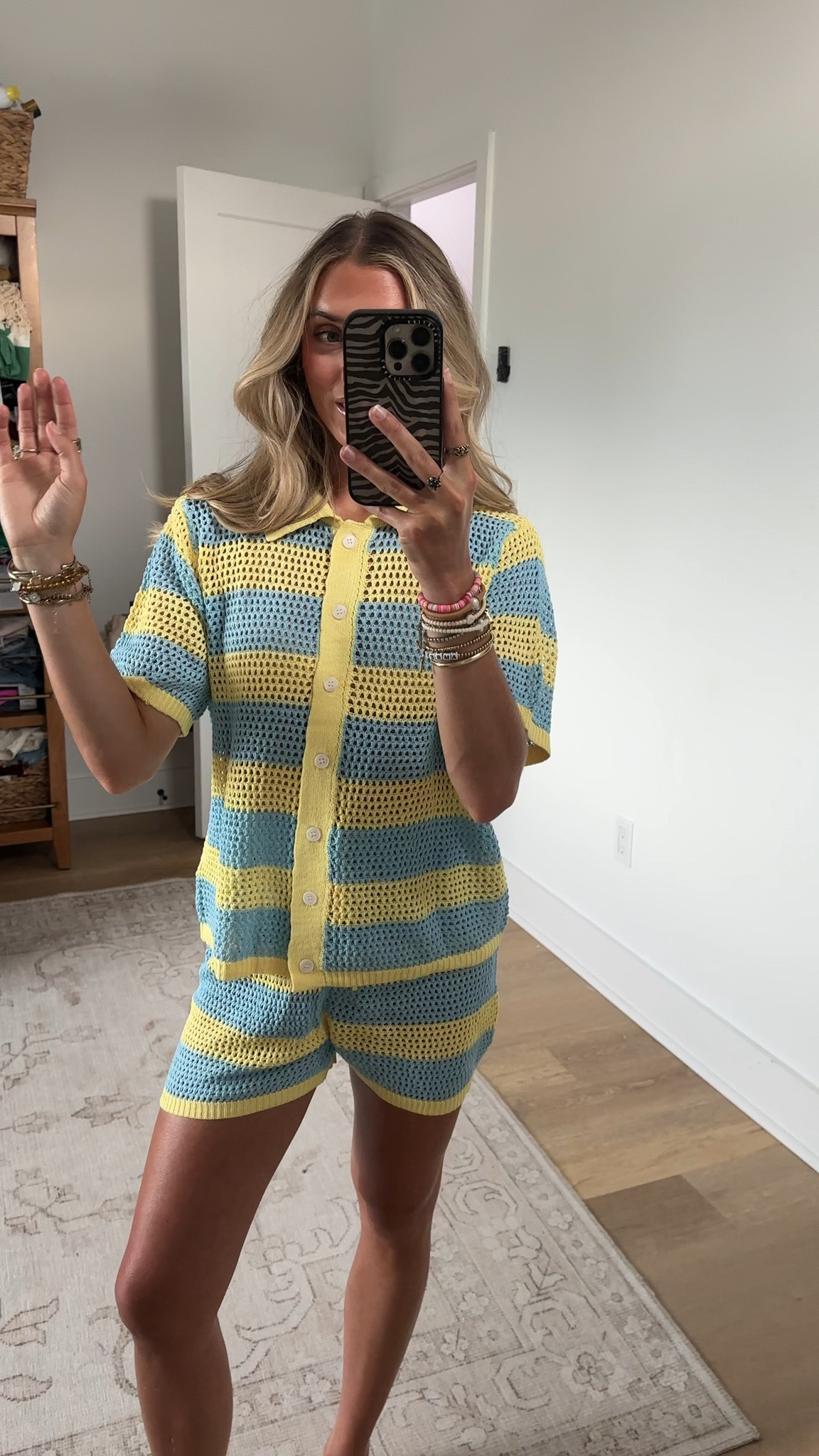 Amazon size small Tankaneo Womens Crochet Swimsuit Coverup Summer 2 Piece Short Sets Striped Knit Short Sleeve Button Shirts Beach Outfits

#LTKSwim #LTKSaleAlert #LTKootd