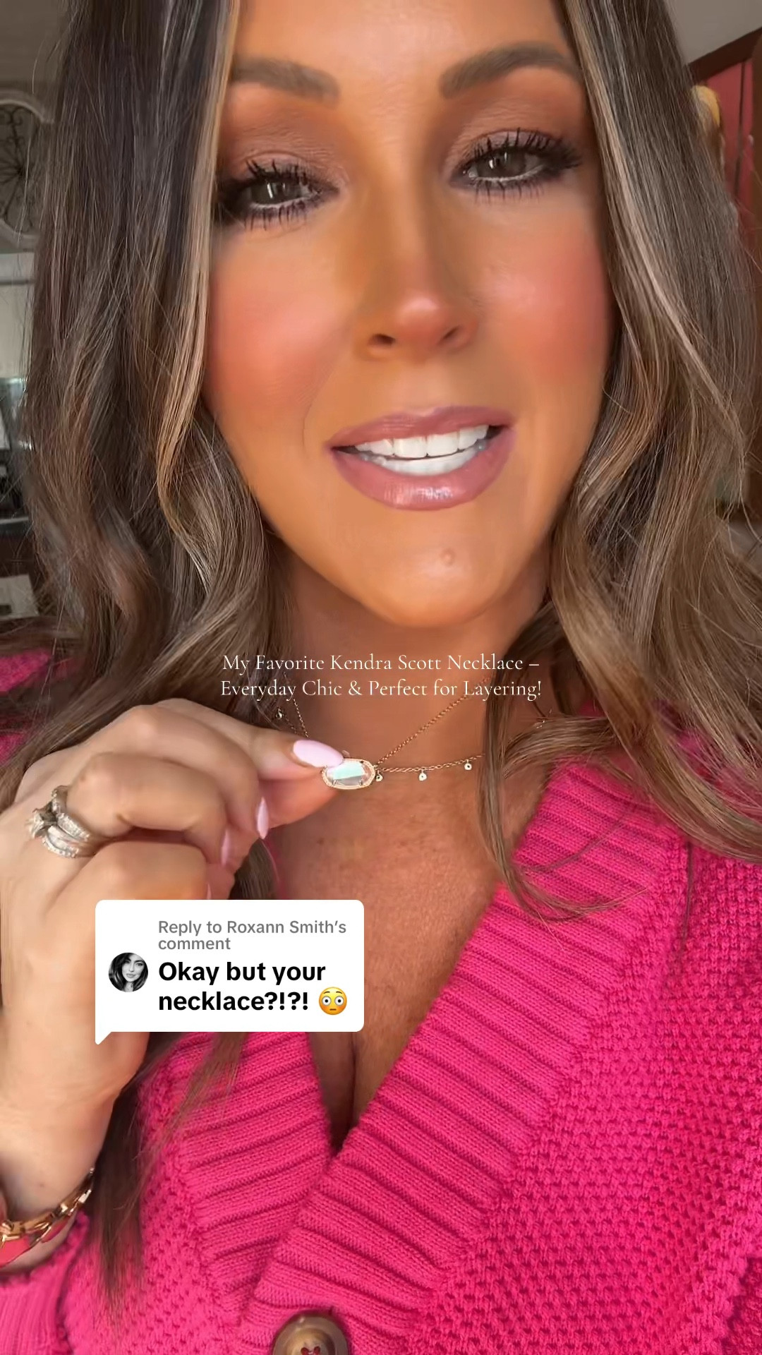 My Favorite Kendra Scott Necklace – Everyday Chic & Perfect for Layering!

Replying to all your questions about my necklace! This is the Kendra Scott Alyssa Necklace with the stunning dichroic glass stone, and I couldn’t love it more. It’s my go-to for everyday wear—effortlessly chic, lightweight, and versatile. I also adore the extended length, making it perfect for layering with other necklaces to elevate any outfit. Whether you’re dressing up or keeping it casual, this necklace adds the perfect finishing touch.

✨ Why You Need It:
	•	Elegant dichroic glass stone that catches the light beautifully
	•	Extended length for easy layering and styling
	•	A timeless piece for everyday or special occasions

I’ve got it linked in my Like to Know for easy shopping!

	•	Kendra Scott necklace layering
	•	Everyday jewelry for women
	•	Dichroic glass necklaces


#KendraScottStyle #LayeredNecklaces #EverydayJewelry #OOTDAccessories #valentinesday

#LTKGiftGuide #LTKWatchNow #LTKStyleTip