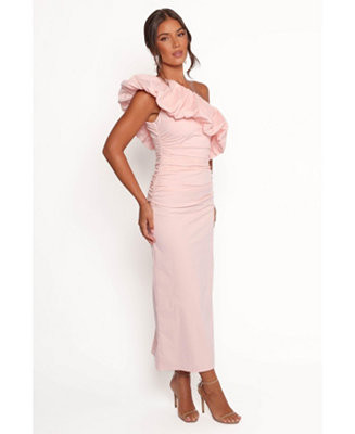 Women's Eliya One Shoulder Frill Maxi Dress | Macy's
