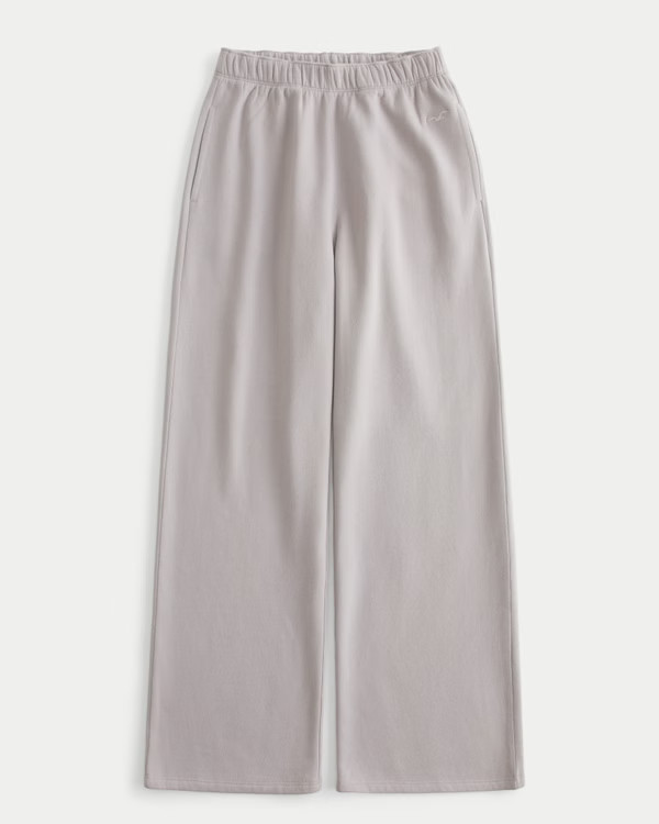 Hollister Feel Good Fleece Wide-Leg Pants | Hollister (US)