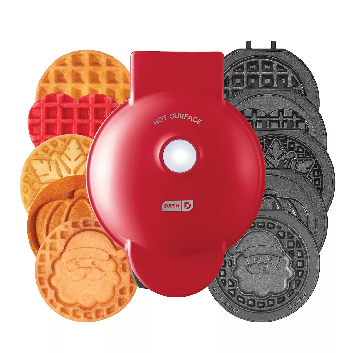 Dash MultiMaker™ Mini System Holiday Waffle Maker with Removable Plates | Kohl's