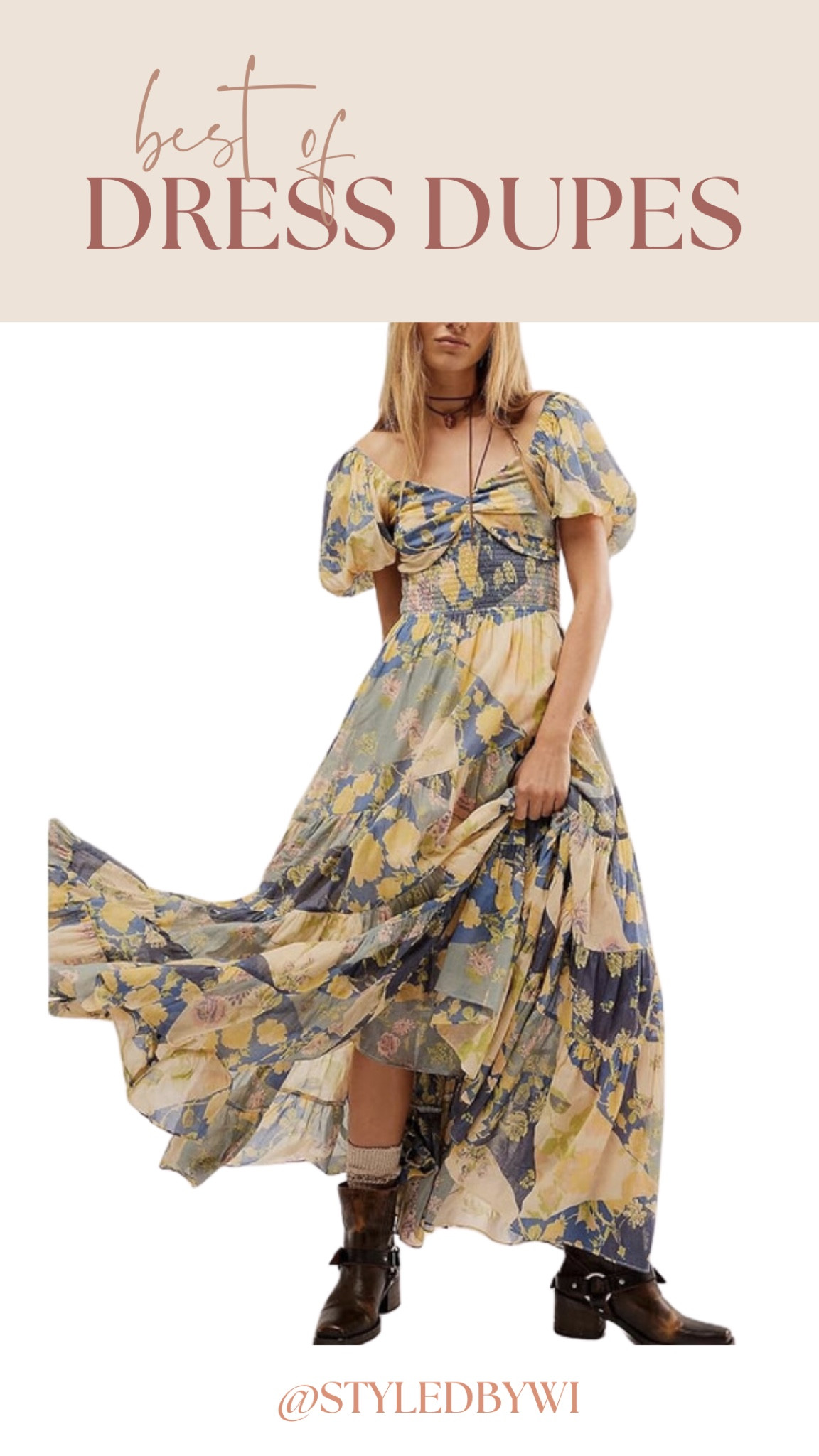 Free People dress dupe for fall 