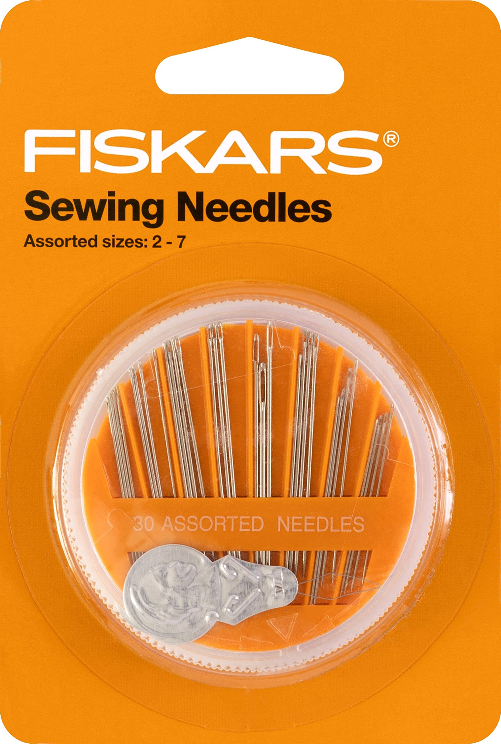 Fiskars Sewing Needle Set and Needle Threader - 30 Assorted Needles with a Convenient and Safe St... | Amazon (US)